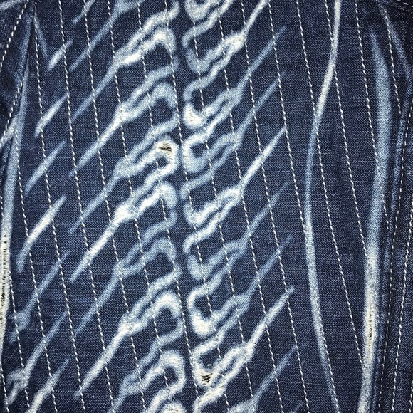 Citizens of humanity denim patterned bomber jacket - Picture 3 of 4